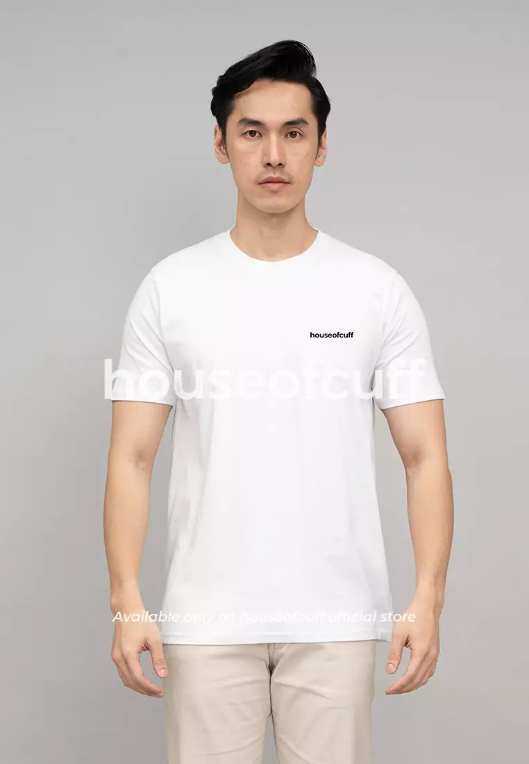 Houseofcuff T-shirt Kaos Polos Pendek Putih Tersedia Size S-4XL