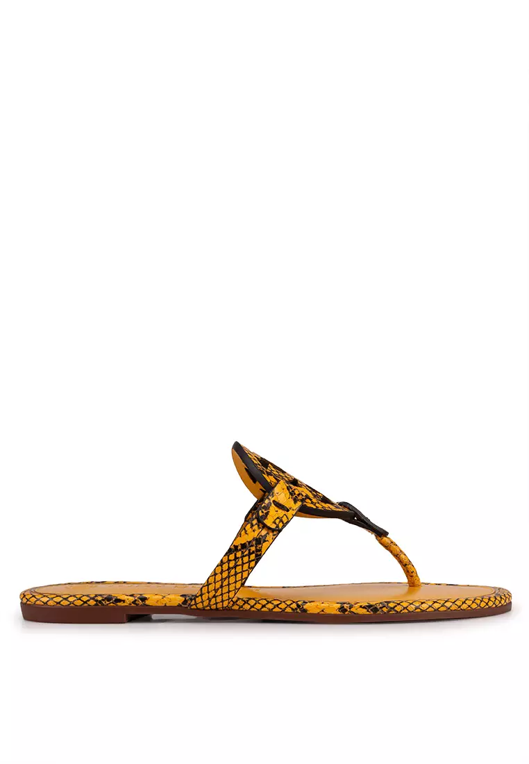 Snake print tory burch sandals hotsell