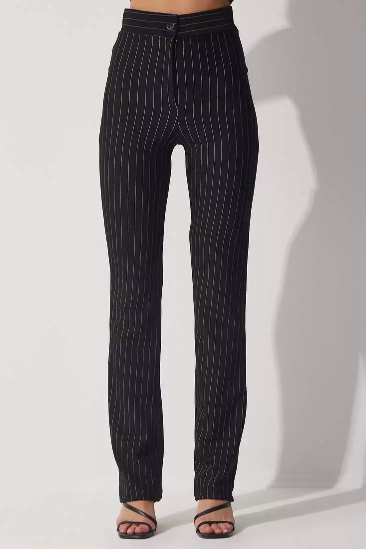 White pinstripe pants hotsell