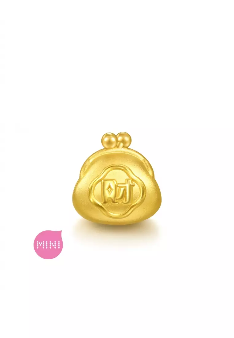 999 24K Chinese Fortune-Attracting Wallet charm  for Women & Men  95930C  (Bracelet not included)
