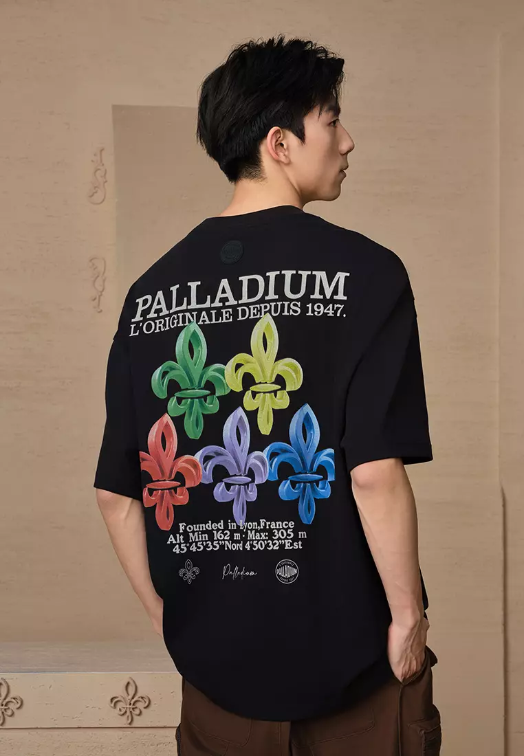 MEN'S PALLADIUM LOGO LOOSE FIT COTTON T-SHIRT