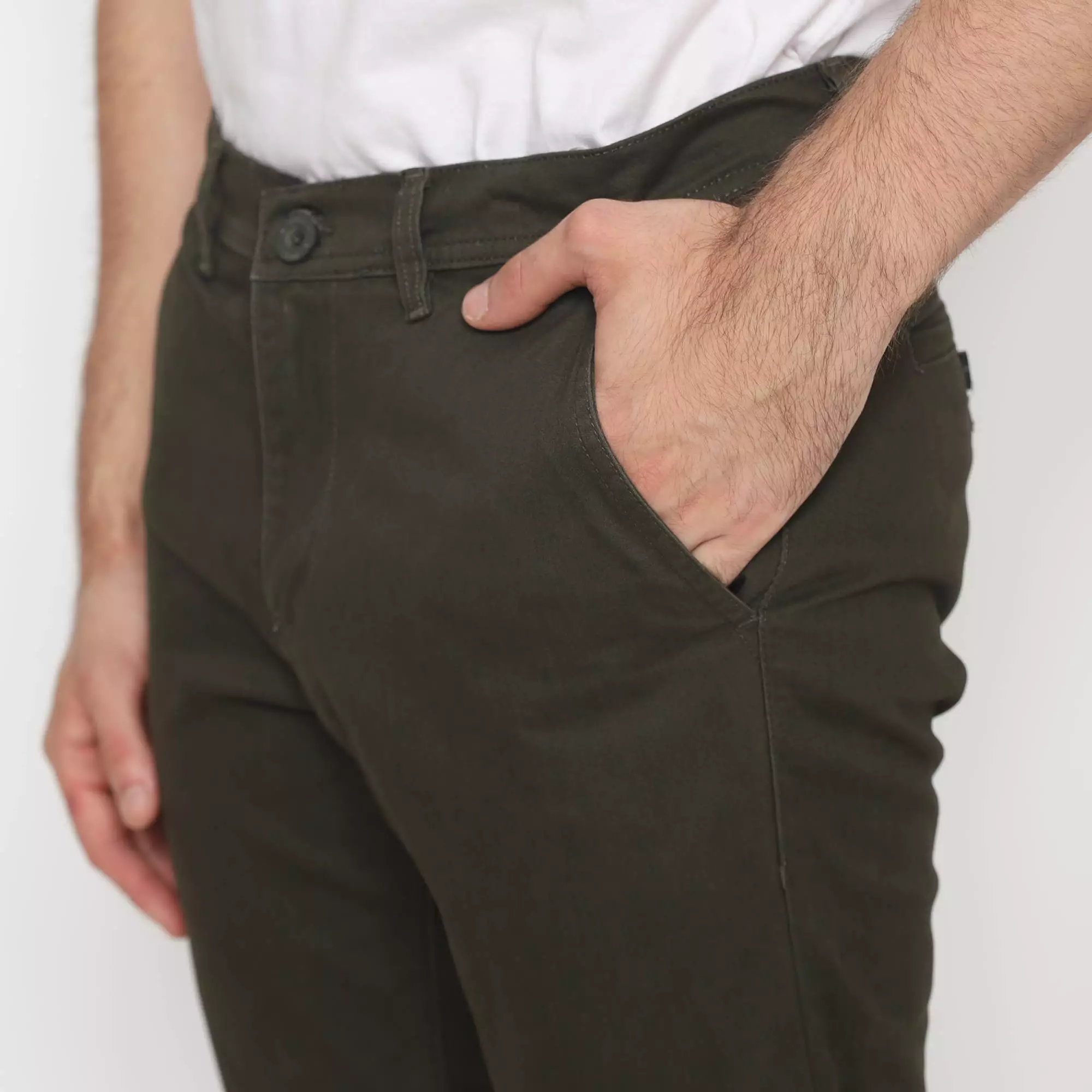 Platini Celana Pria Chino Panjang Olive 588037