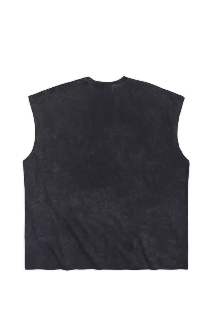 NYC Streetwear - REASON X Popeye Exclusive Collab Sleeveless Muscle Tee - Black