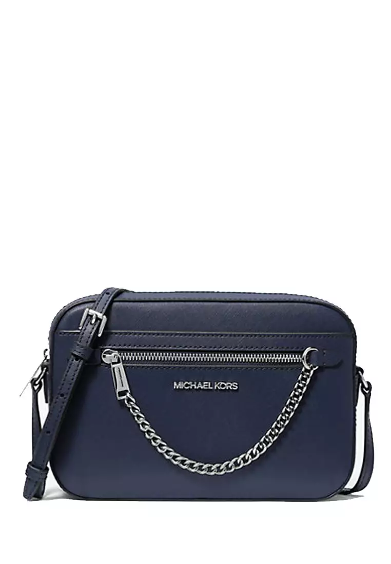 Jet Set Large Saffiano Leather Crossbody Bag