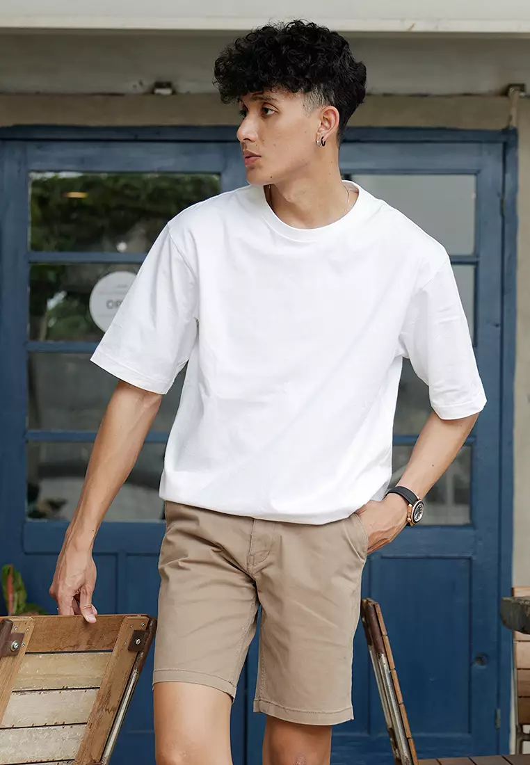 Celana Pendek Chinos SlimFit Beige OXCON