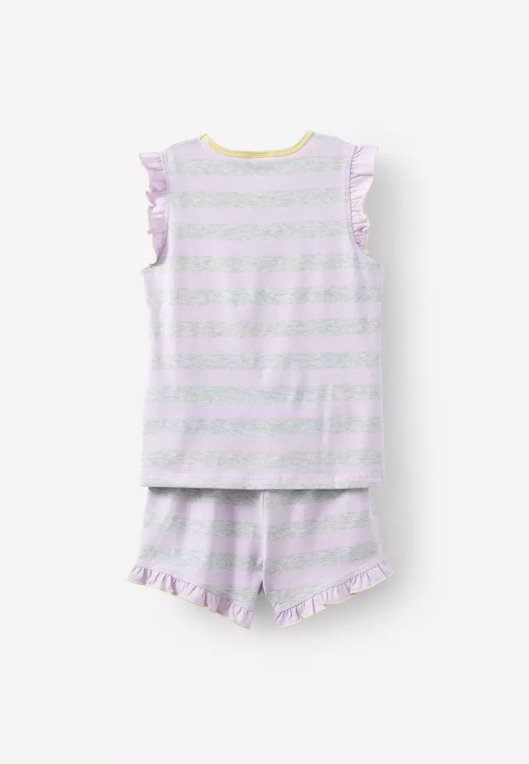 Stacey Short Sleeves Flutter Pyjama Set