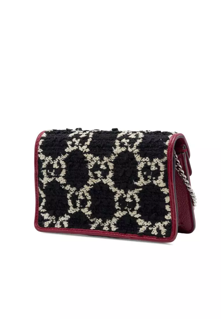 Pre-Loved Gucci Mini Gg Tweed Dionysus Crossbody