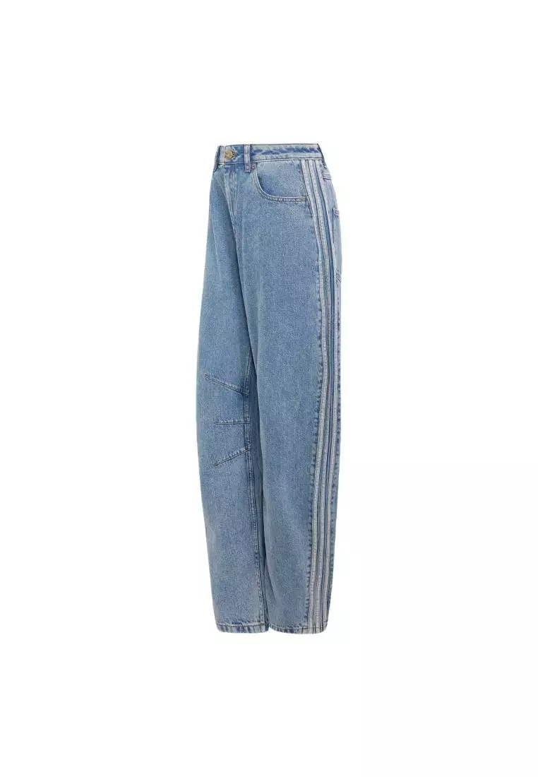 Lifestyle HIGH RISE BARREL LEG DENIM PANT Women Blue KQ6476