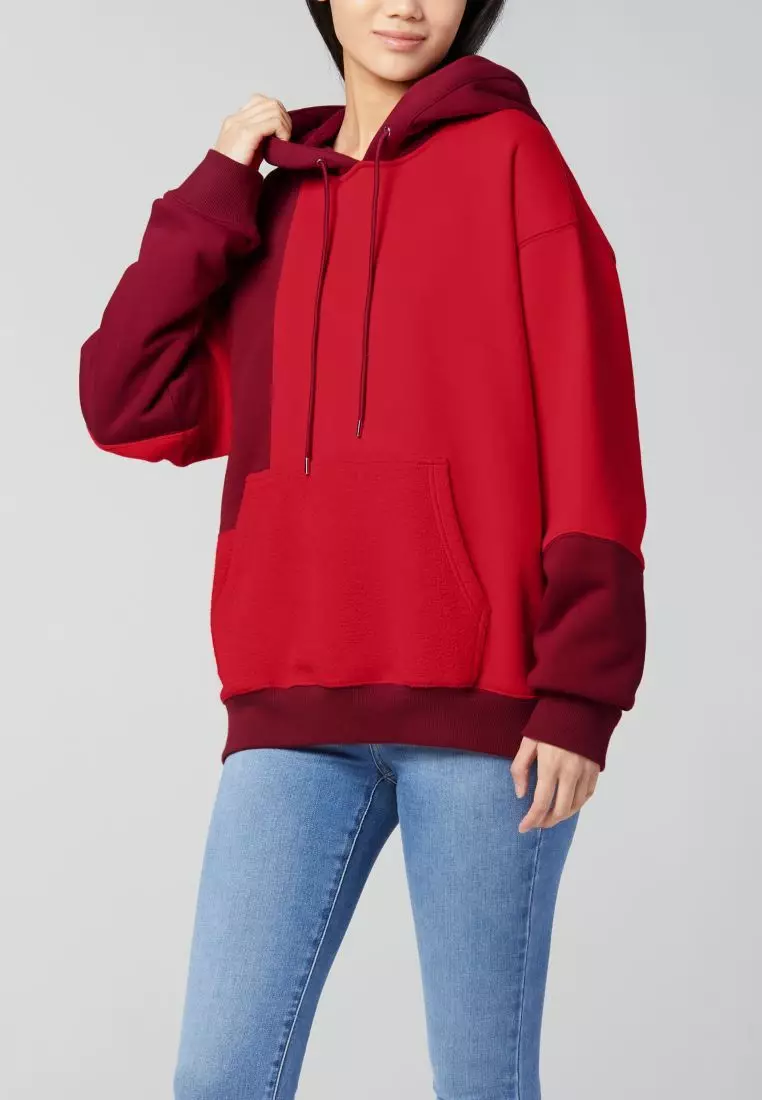 Red sales love hoodie