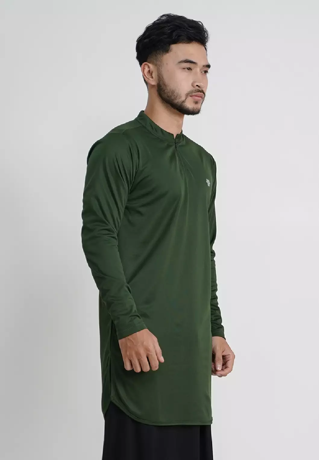 Tiento Nizam Baju Koko 3in1 Kurta Pria Dewasa Muslim Kerah Ciangi Casual Kerja Dry Fit Olahraga Ibadah Salat Lengan Panjang Ramadhan