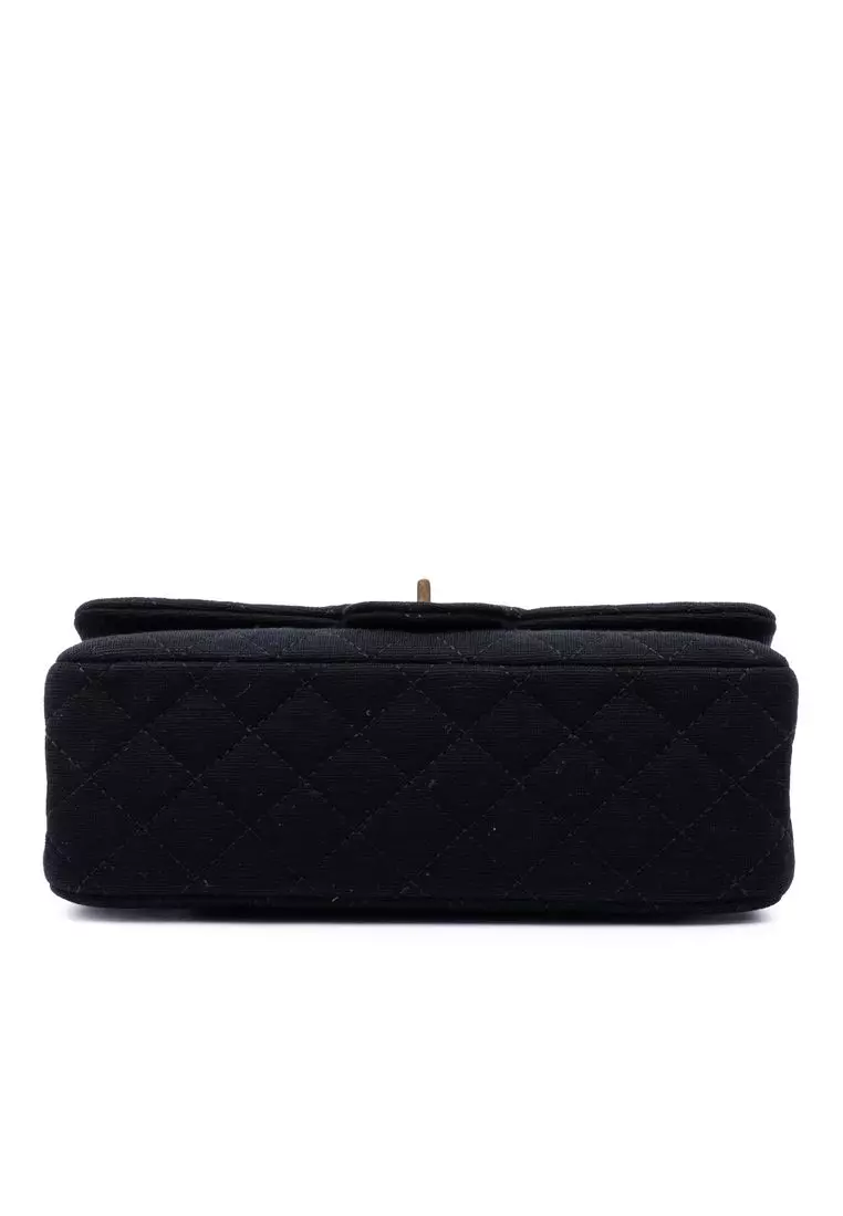 Pre-Loved Chanel Quilted Jersey Reissue 2.55 Double Flap 225
