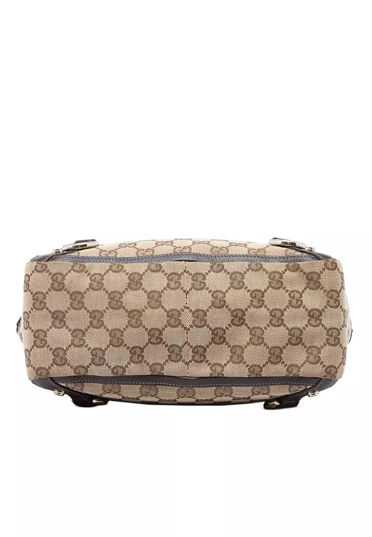 Pre-Loved Gucci Gg Canvas Abbey D Ring Tote