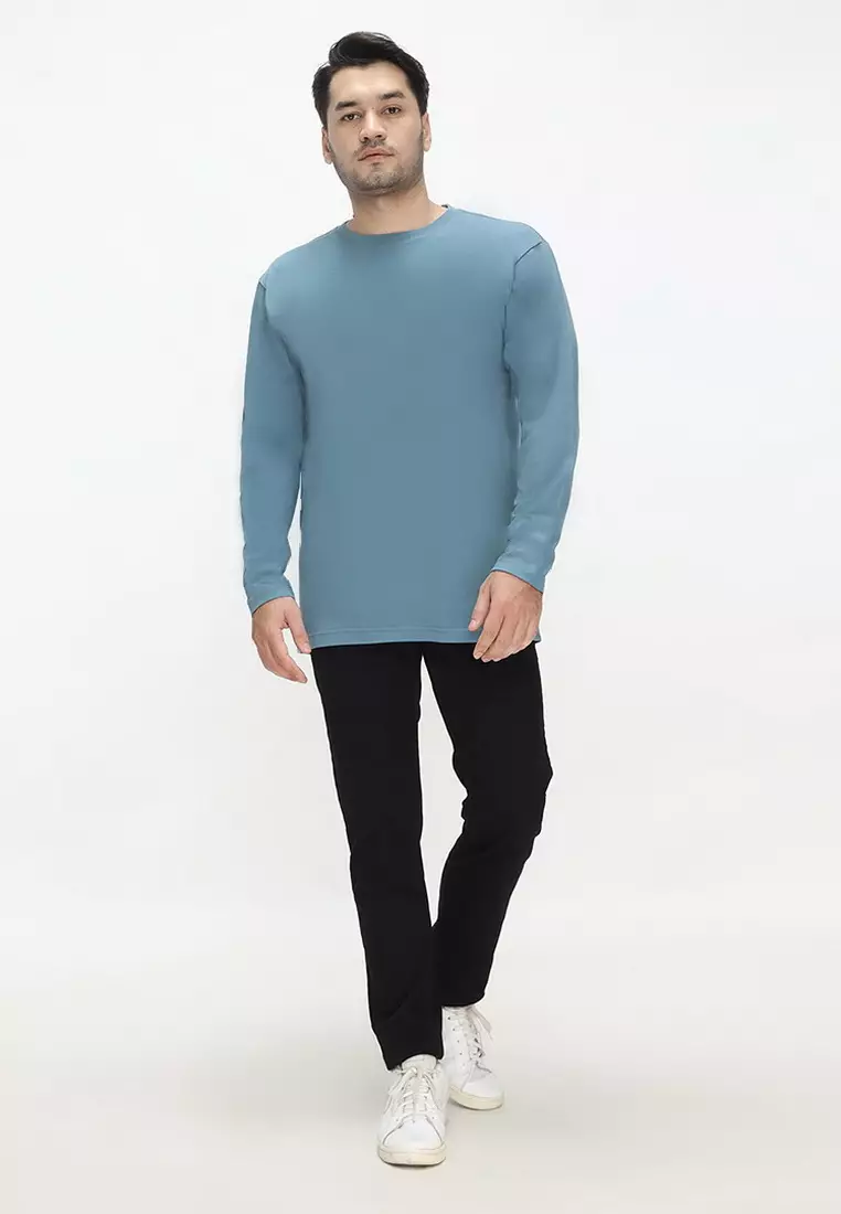 RBJ T-Shirt Cotton Lengan Panjang Pria 43026