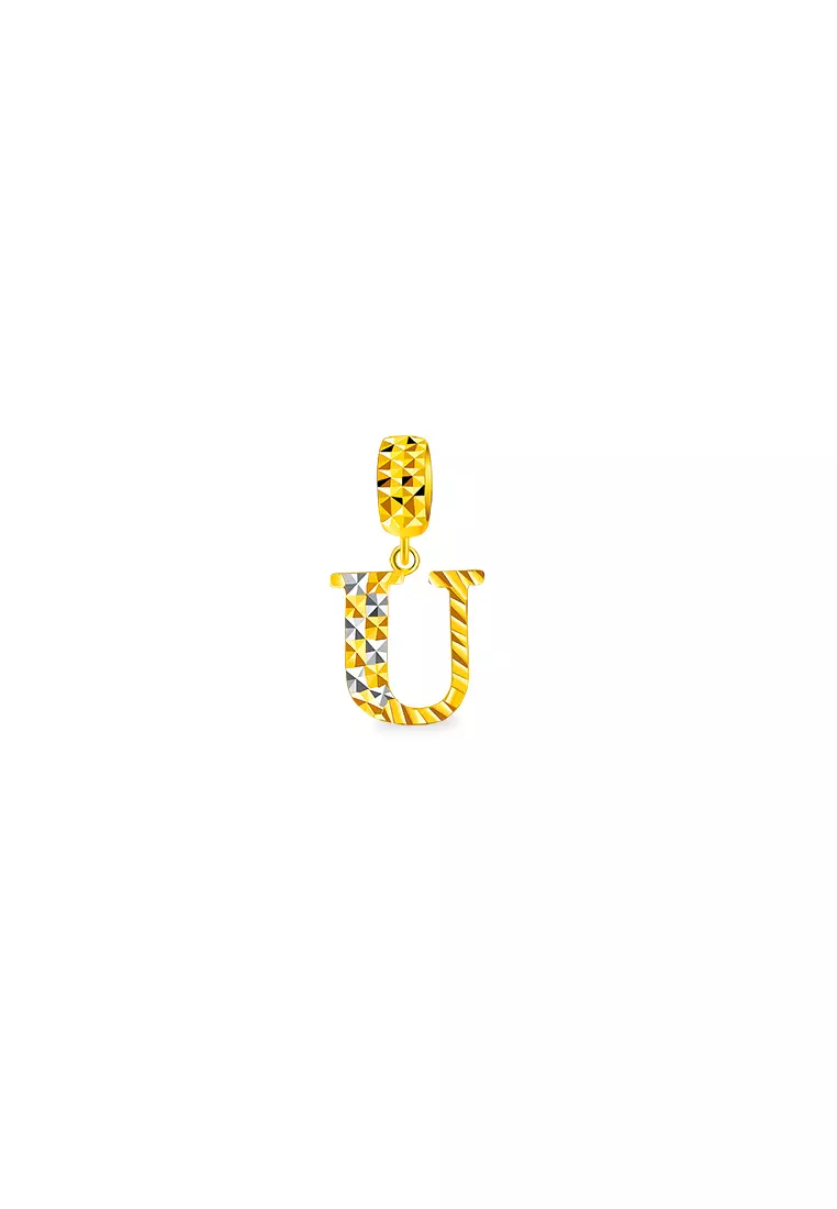 Gold 2025 alphabet charm