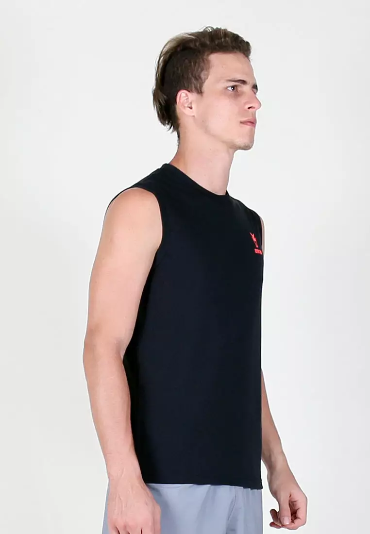 Men Energetic Training Singlet (Black)