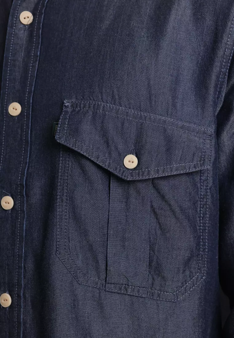 Used 1968 - Arzu Kemeja Pria Lengan Panjang Warna Denim