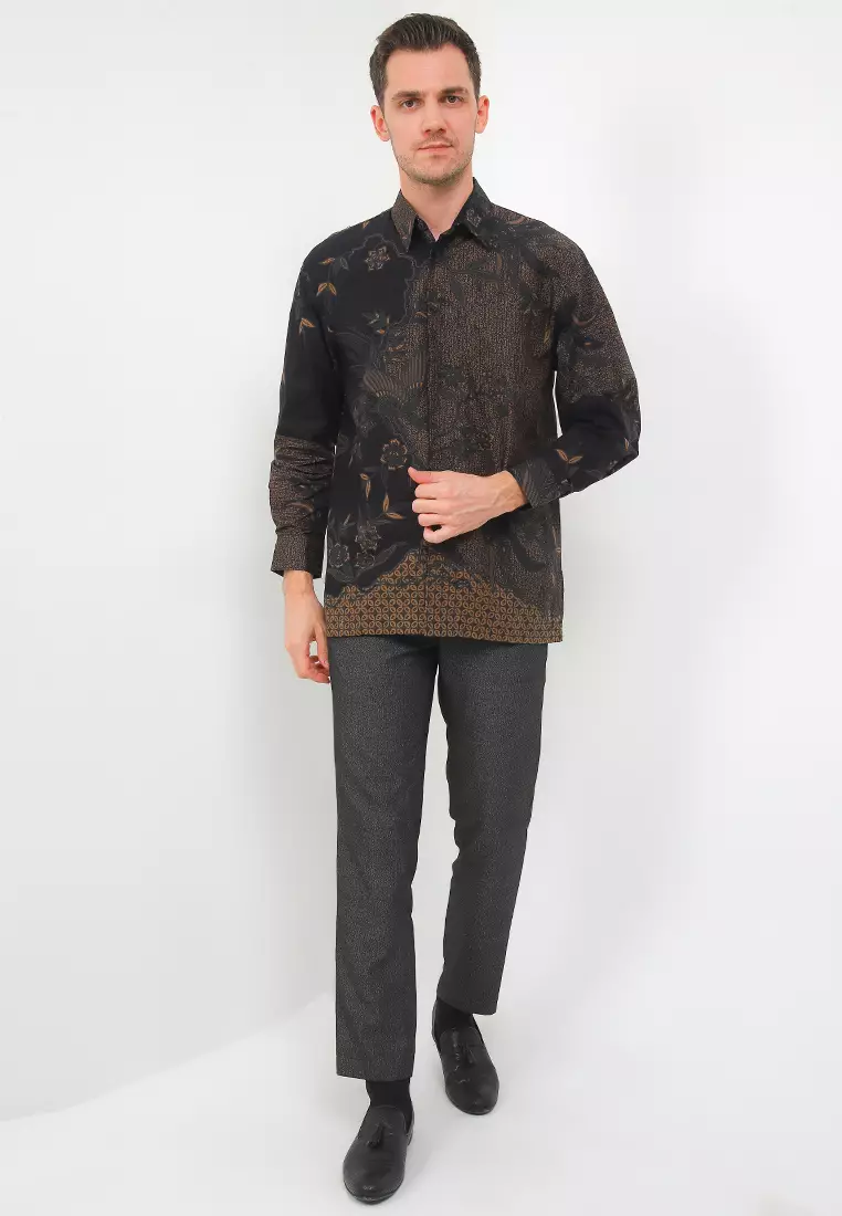 Batik Talenta Exclusive Lengan Panjang Simbut Black