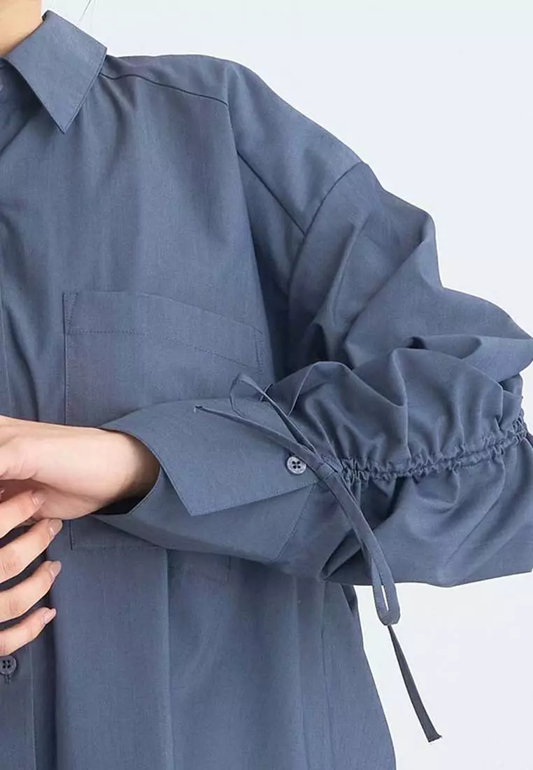 Earth Music  & Ecology - Riko Back Drawstring Shirt