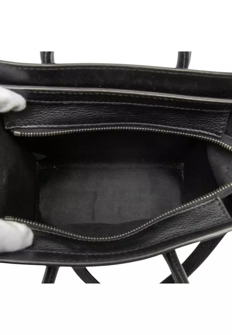 Pre-Loved Celine Nano Leather Luggage Tote