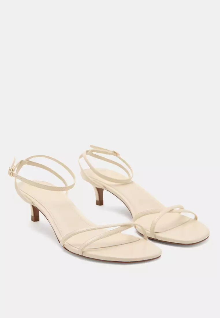 Criss-Cross Straps Heeled Sandals