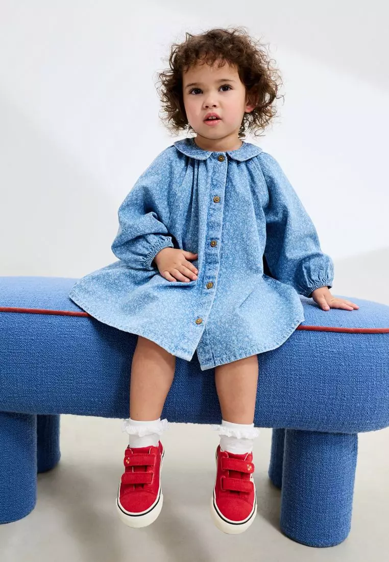 Print 100% Cotton Shirt Dress