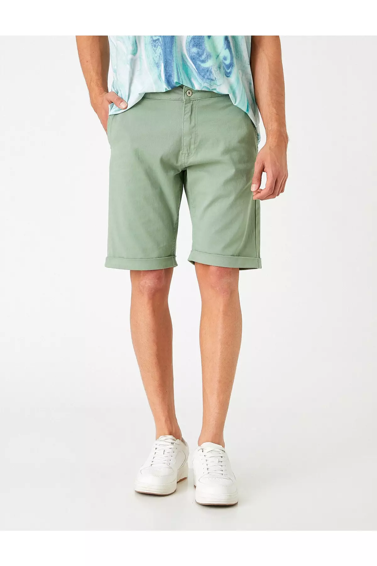 Mens green chino shorts on sale
