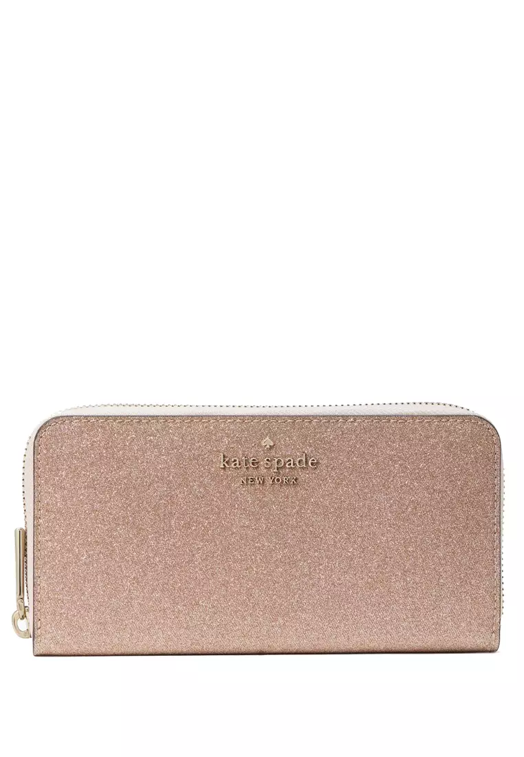 Kate spade rose discount gold card holder