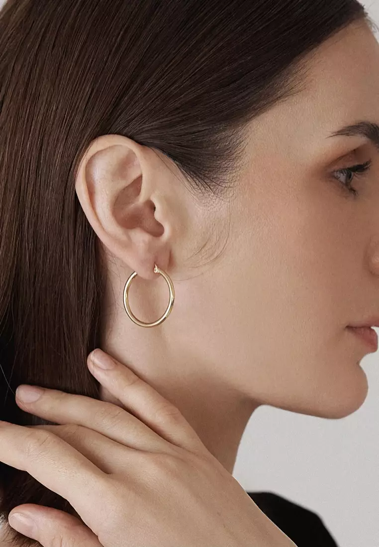 Il Soldo 18K Gold Hoop Earrings