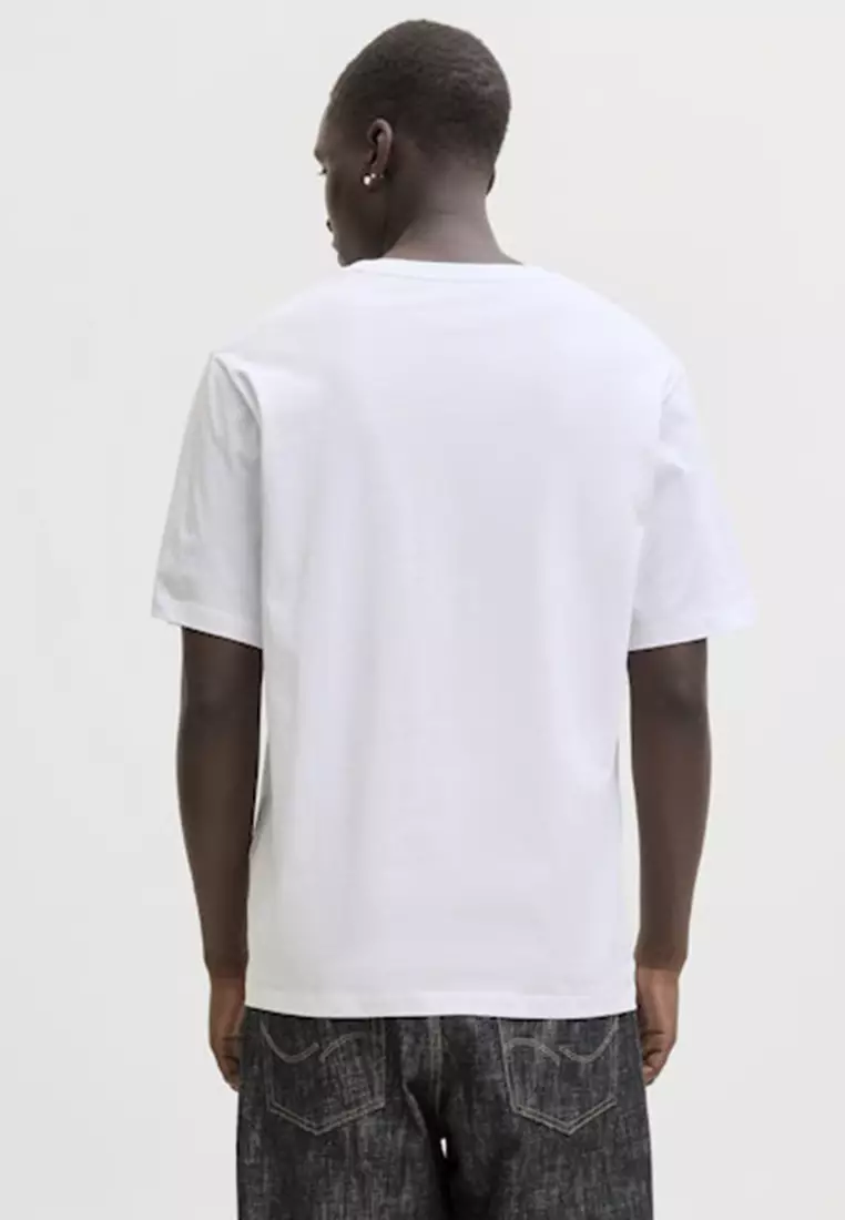 Short Sleeve Denim Crew Neck Tee
