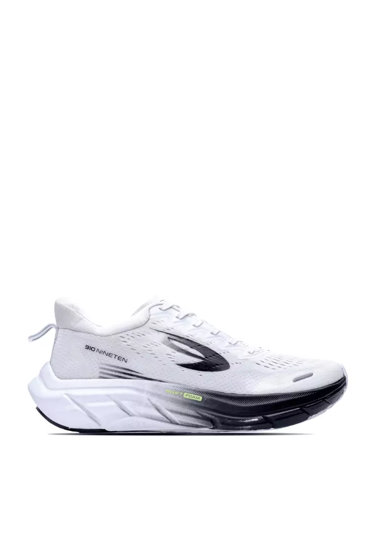 910 Nineten Takashi Run 1.5 Sepatu Lari - PUTIH/HITAM