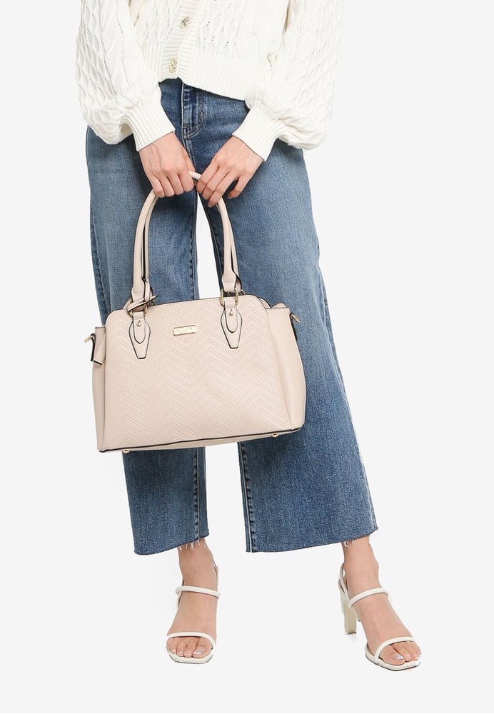 Unisa Debossed Convertible Tote Bag ZALORA Philippines
