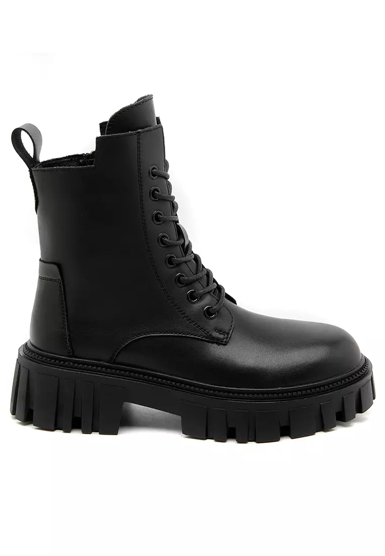 Discount on Twenty Eight Shoes  shoes - SKU: Platform Grain Leather Martin Boot Rx2213