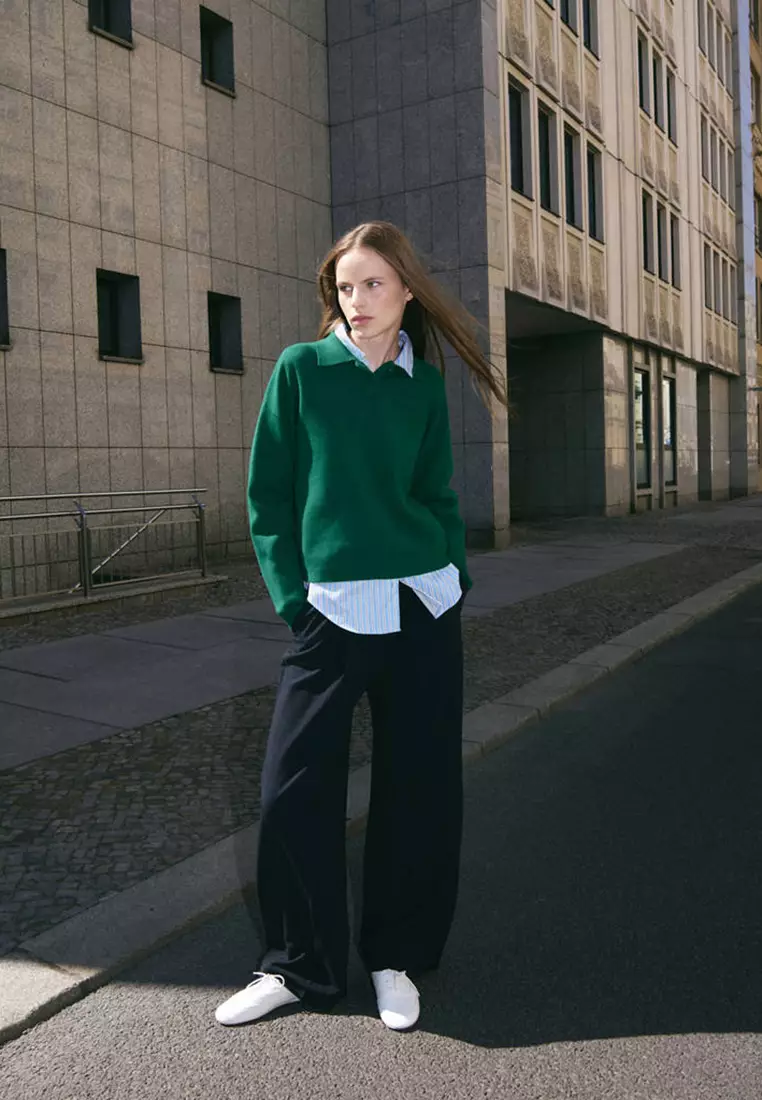 Buy Mango Knitted Polo-Neck Sweater 2026 Online | ZALORA Philippines