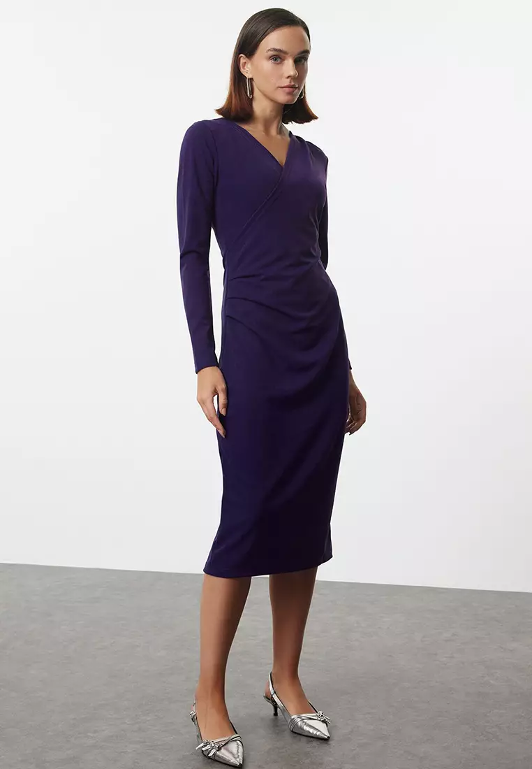 Wrap Midi Dress