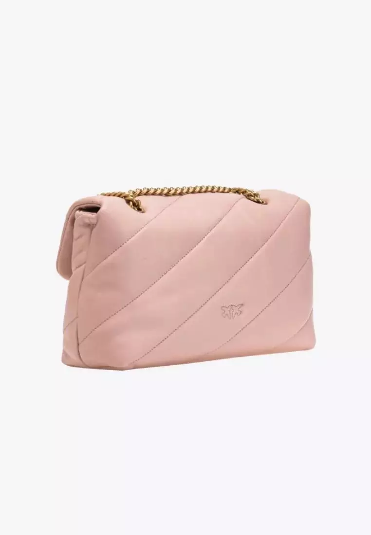 PINKO Classic Love Bag Puff Maxi Quilt Pink