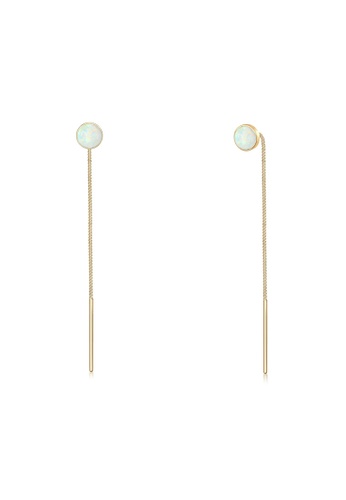 ELLI GERMANY gold Earrings Hanger Opal Trend Pull Through Plated 020A5AC0068D69GS_1