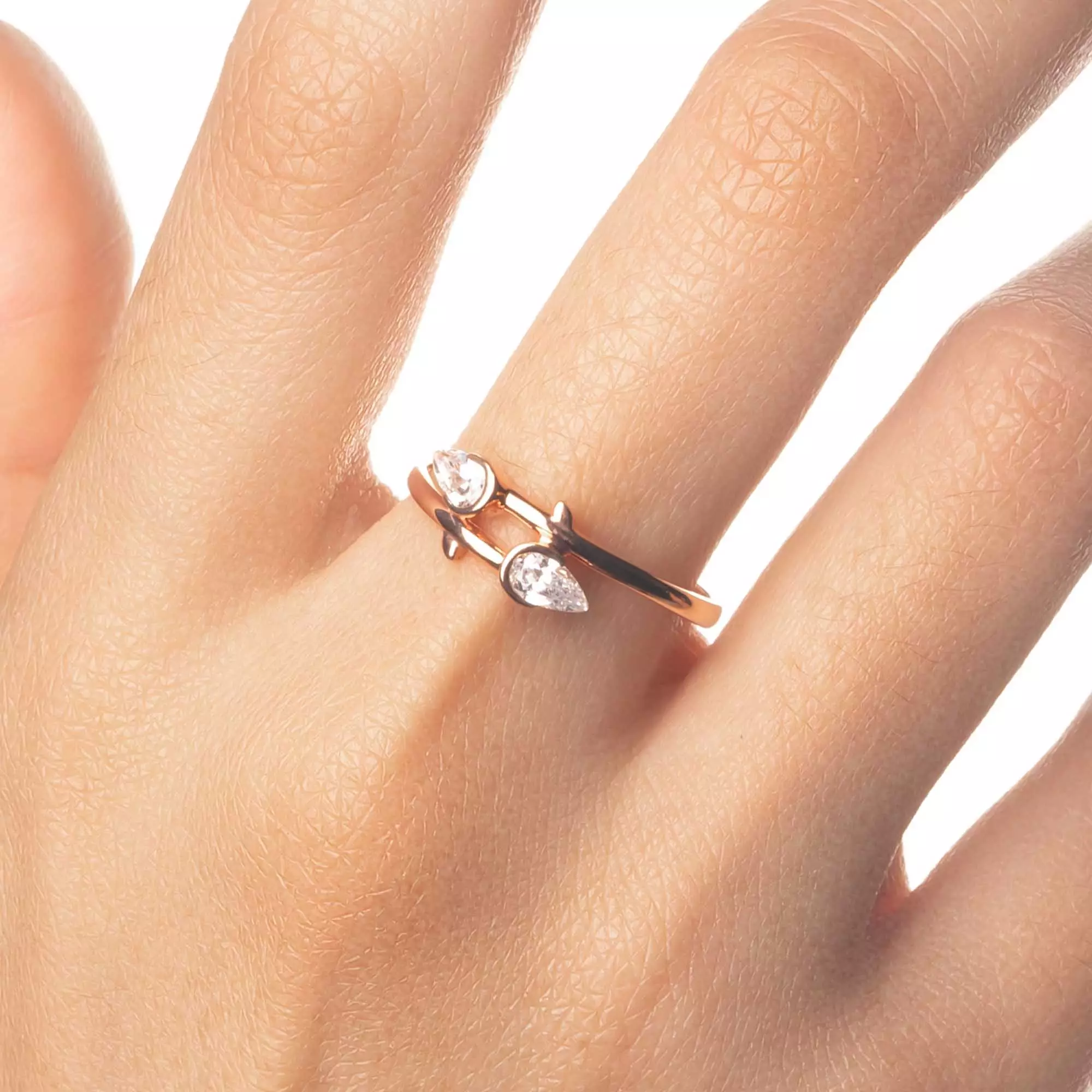 Cincin Emas 7k - Abigail Gold Ring - Treasure Collection - Juene Jewelry