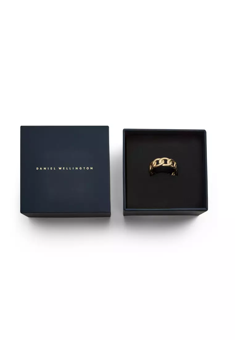 Chunky Chain Ring Gold - Unisex Ring for women and men stainless steel Ring DW Official Authentic Original