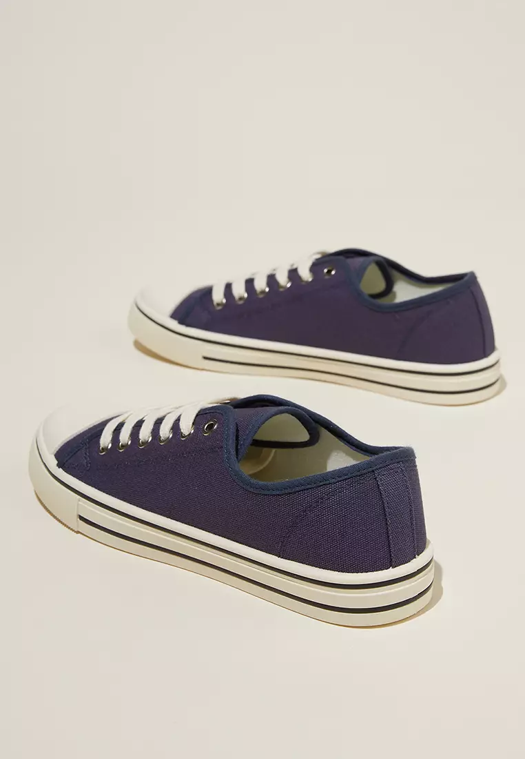 Harlow Lace Up Plimsoll Sneakers