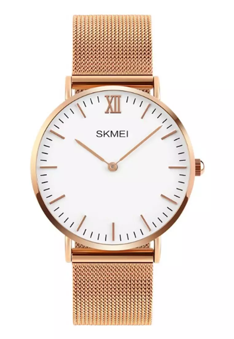 Jam Tangan Analog Pria Waterproof Strap Tali Material Stainless Steel HP23 ORIGINAL