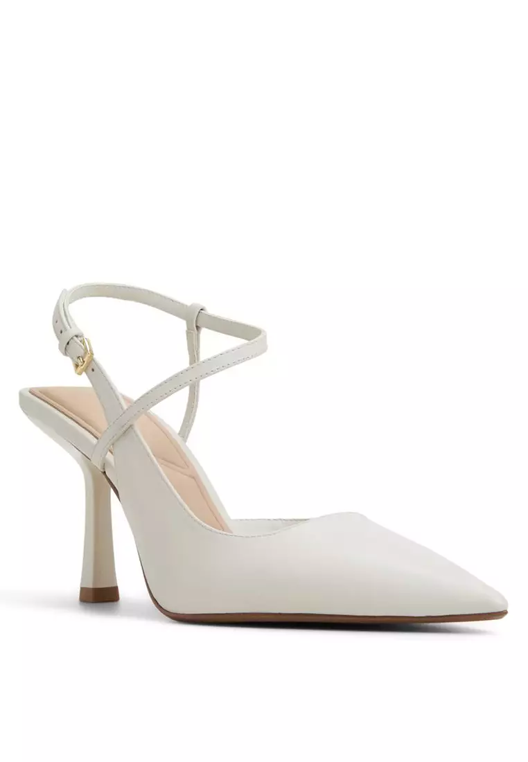 Brunette Strappy Slingback Heels