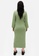Monki green Green Long Ribbed Knit Dress 03FA6AA2FD7DE1GS_2