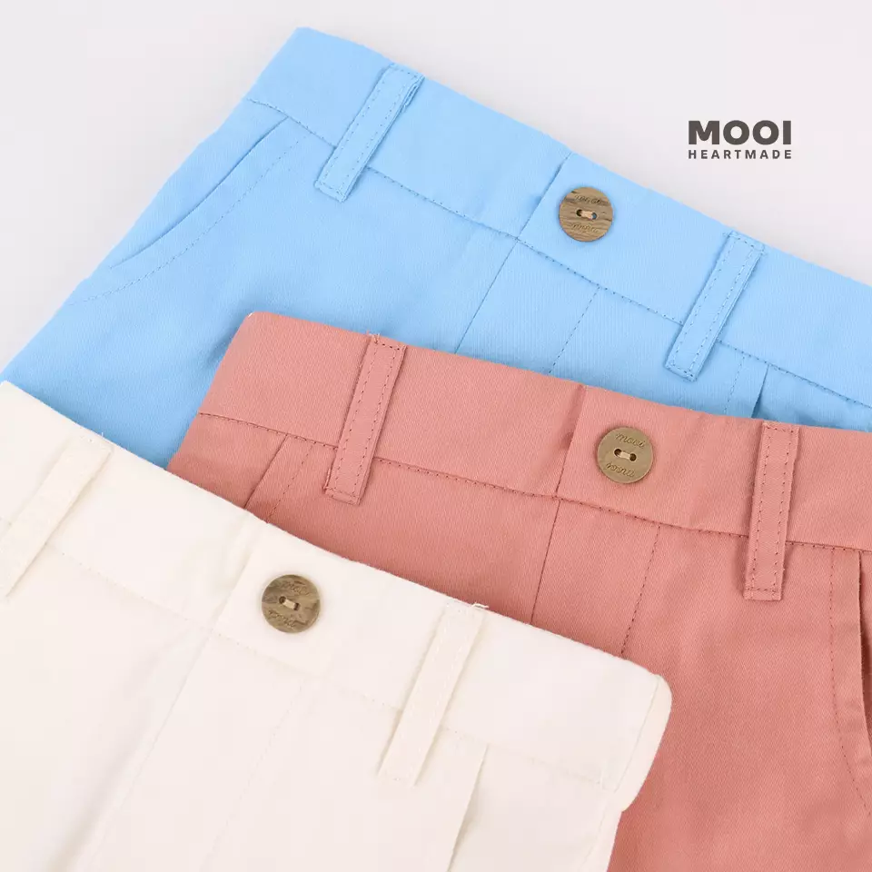 Mooi Celana Panjang Chinos Cargo Anak Perempuan Rachel Cargo Pants - White