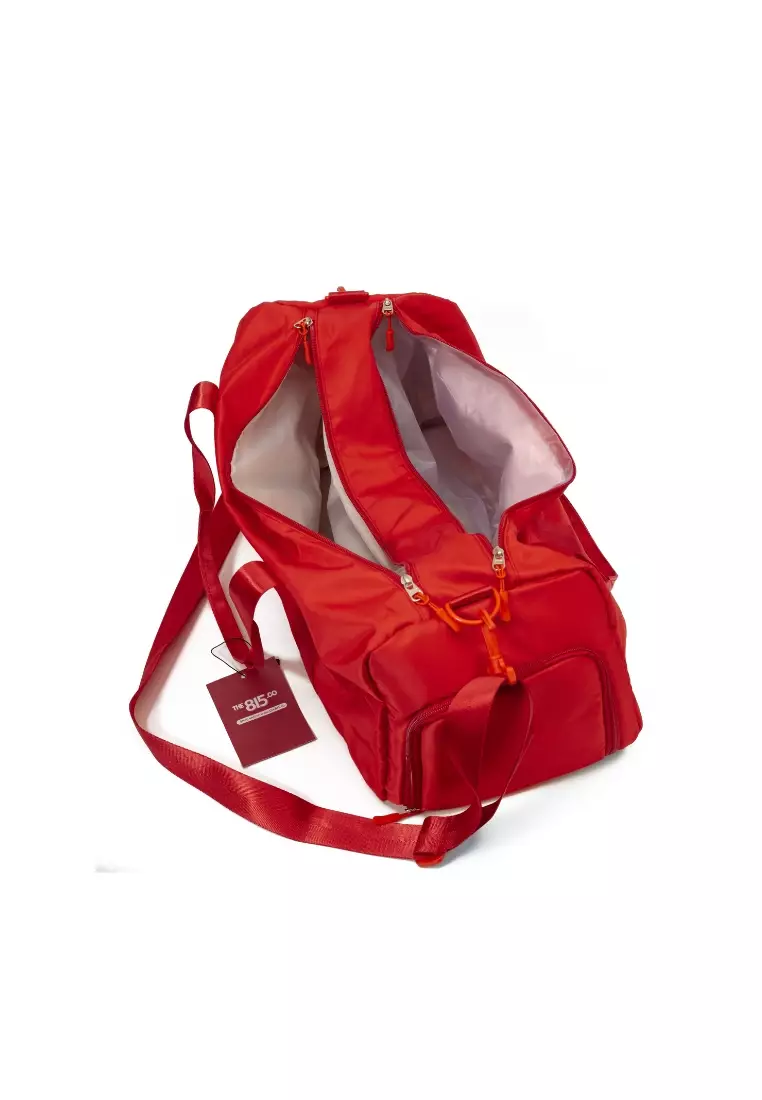Blair Duffel Bag with Wet and Dry Compartment in Red