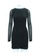 DIANE VON FURSTENBERG black diane von furstenberg Black Mesh Dress with Leather Trim 42298AA978D9F7GS_2