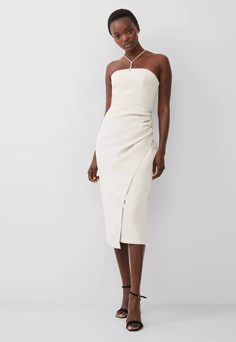 ECHO CREPE HALTER DRESS