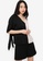 ZALORA BASICS multi Tie Sleeves Colourblock Shirt 95102AAB47F388GS_1
