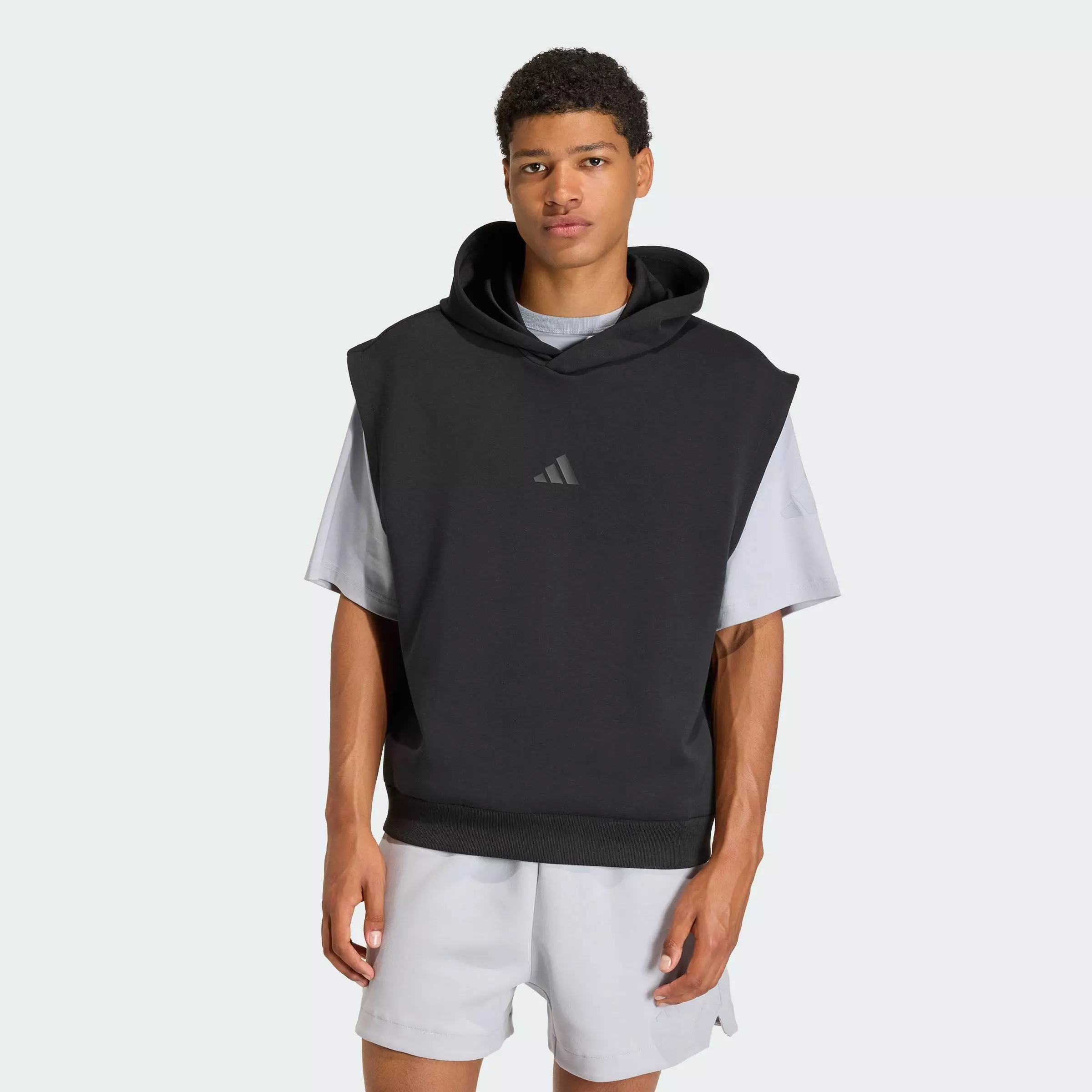 Buy ADIDAS Lifestyle SOFT LUX HOODED VEST Men Black KE4024 Online