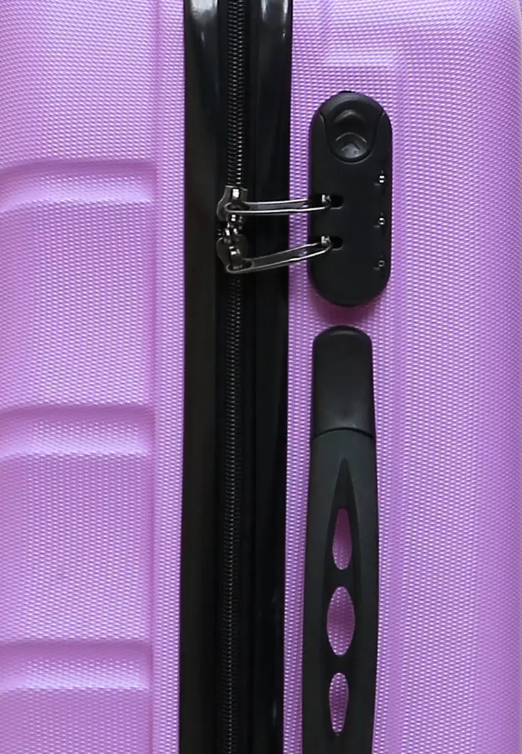 Carlton Koper Cabin Hardcase Unisex Size 20Inch Suitcase Combination Lock Large Compartment Material ABS+PVC Coated ORIGINAL - Lilac