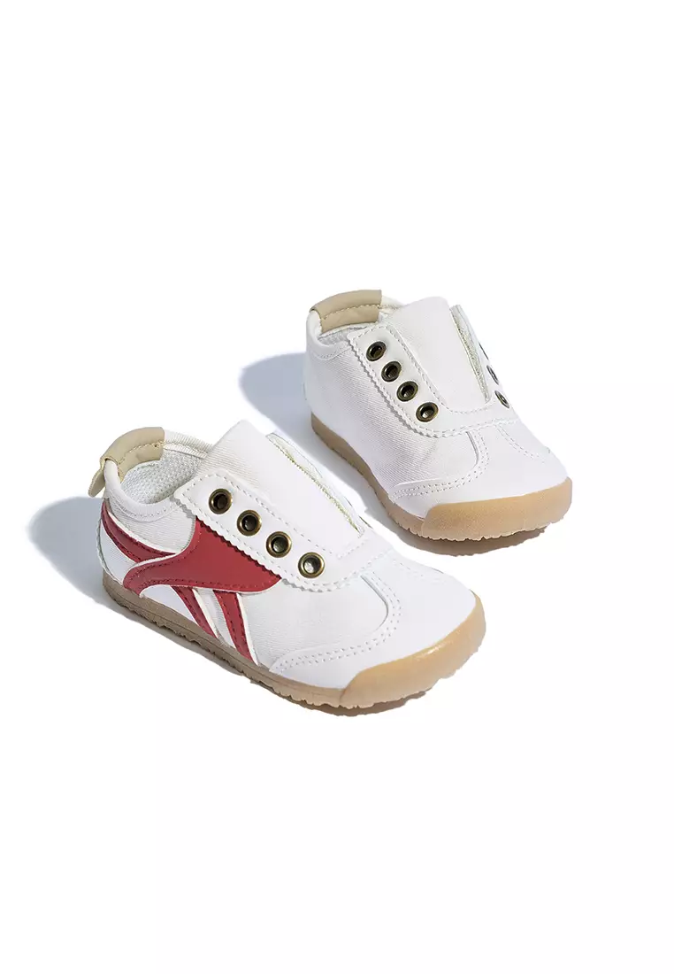 Discount on Gingersnaps  shoes - SKU: Kitri Canvas Sneakers With Velcro Fastening And Leather Taping